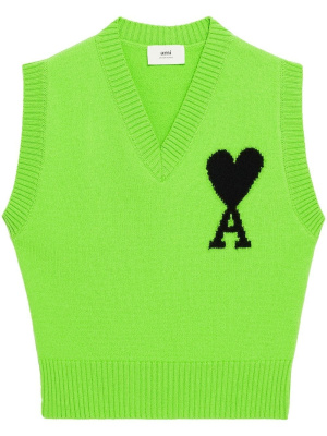 

Ami de Coeur knitted vest, AMI Paris Ami de Coeur knitted vest