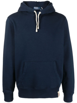 

Logo-patch cotton-blend hoodie, Polo Ralph Lauren Logo-patch cotton-blend hoodie
