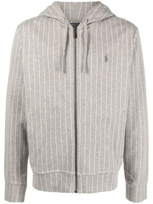 

Striped zip-up cotton hoodie, Polo Ralph Lauren Striped zip-up cotton hoodie