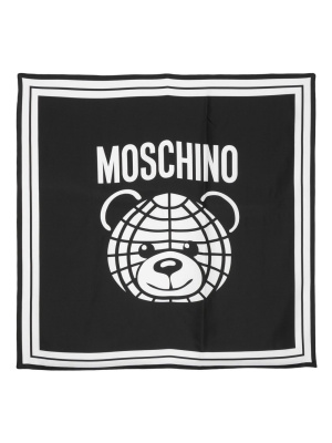

Silk Teddy Bear-print scarf, Moschino Silk Teddy Bear-print scarf
