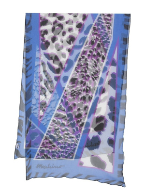 

Silk leopard-print scarf, Moschino Silk leopard-print scarf