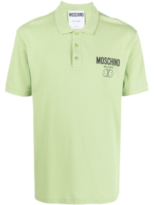 

Logo embroidered polo shirt, Moschino Logo embroidered polo shirt
