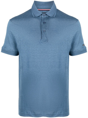 

Logo-plaque slub polo shirt, Tommy Hilfiger Logo-plaque slub polo shirt