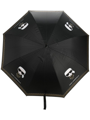 

Ikonik logo-print umbrella, Karl Lagerfeld Ikonik logo-print umbrella