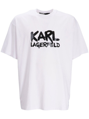 

Logo-print short-sleeved T-shirt, Karl Lagerfeld Logo-print short-sleeved T-shirt