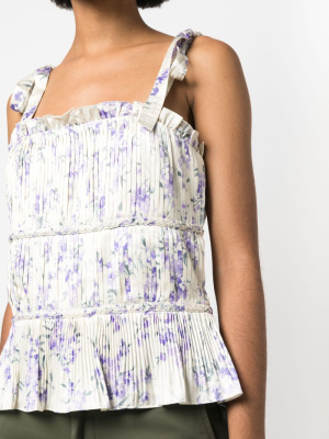 

Floral-print sleeveless blouse, Polo Ralph Lauren Floral-print sleeveless blouse