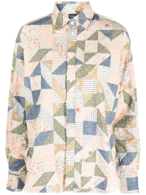 

Patchwork-design cotton shirt, Polo Ralph Lauren Patchwork-design cotton shirt
