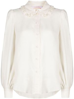 

Ruffle-collar long-sleeved blouse, See by Chloé Ruffle-collar long-sleeved blouse