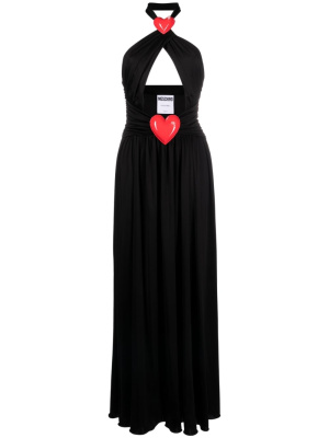 

Inflatable heart halterneck gown, Moschino Inflatable heart halterneck gown