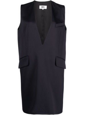 

V-neck sleeveless minidress, MM6 Maison Margiela V-neck sleeveless minidress
