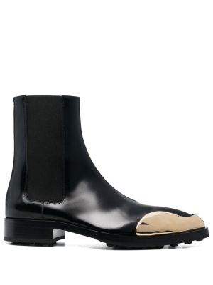 

35mm metallic-toe leather boots, Jil Sander 35mm metallic-toe leather boots