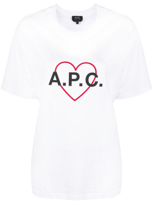 

Heart logo cotton T-shirt, A.P.C. Heart logo cotton T-shirt