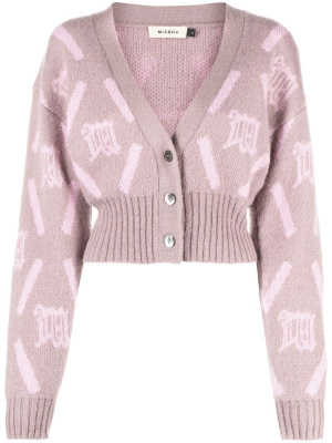 

Monogram-jacquard cardigan, MISBHV Monogram-jacquard cardigan