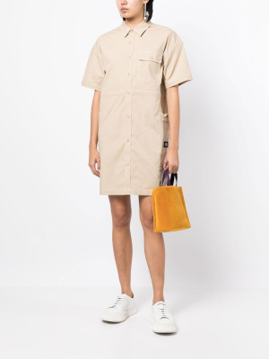 

Short-sleeve shirt dress, CHOCOOLATE Short-sleeve shirt dress