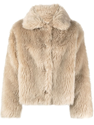 

Long-haired wool coat, Yves Salomon Long-haired wool coat