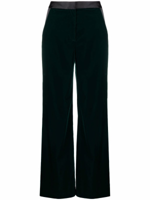 

High-waisted flared-leg trousers, Karl Lagerfeld High-waisted flared-leg trousers