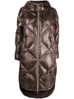 

Diamond-quilted midi coat, Herno Diamond-quilted midi coat
