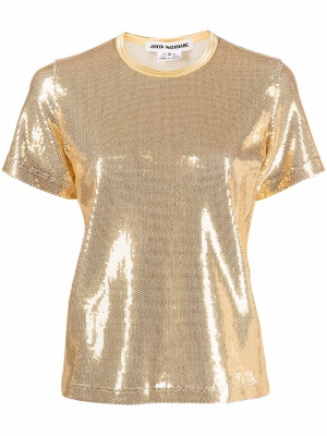 

Metallic-effect sequin-embellished T-Shirt, Junya Watanabe Metallic-effect sequin-embellished T-Shirt