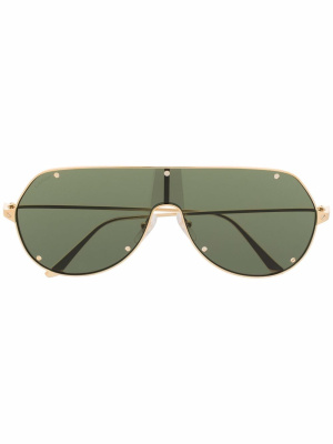 

Shield-frame sunglasses, Cartier Eyewear Shield-frame sunglasses