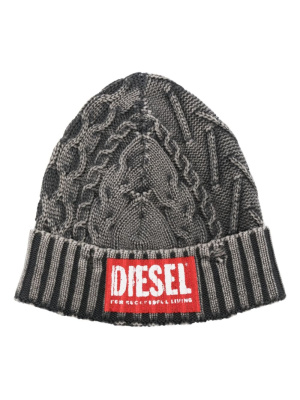 

Logo-patch ribbed beanie, Diesel Logo-patch ribbed beanie