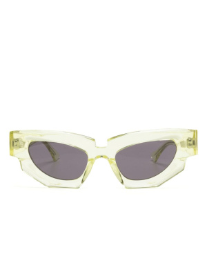 

Transparent cat-eye sunglasses, Kuboraum Transparent cat-eye sunglasses
