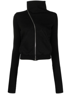 

Exposed-zip asymmetric sweatshirt, Rick Owens DRKSHDW Exposed-zip asymmetric sweatshirt