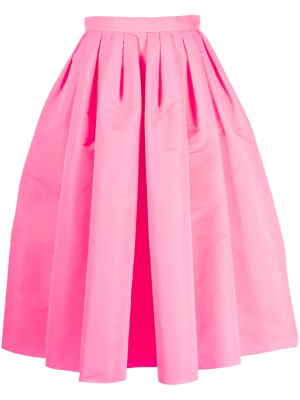 

Pleated faille midi skirt, Alexander McQueen Pleated faille midi skirt