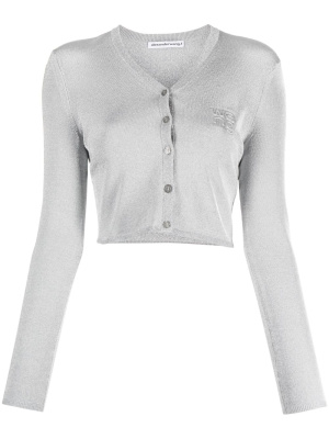 

Cropped metallic cardigan, Alexander Wang Cropped metallic cardigan