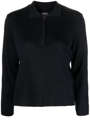 

Cotton knitted polo shirt, A.P.C. Cotton knitted polo shirt
