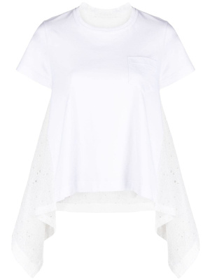 

Asymmetric crew neck T-shirt, Sacai Asymmetric crew neck T-shirt