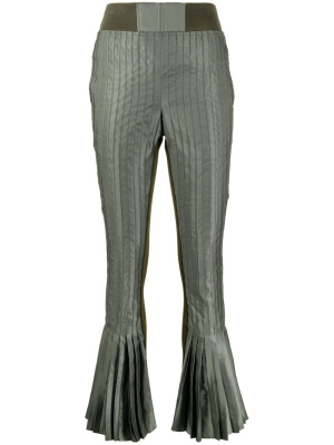 

Plissé flared trousers, Sacai Plissé flared trousers