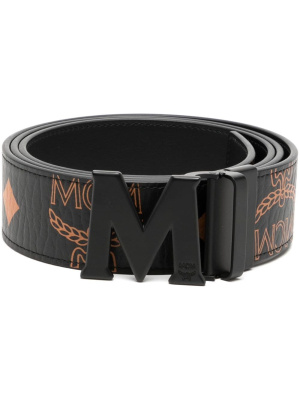 

Claus Maxi Visetos-print reversible belt, MCM Claus Maxi Visetos-print reversible belt