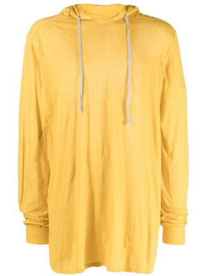 

Longline cotton hoodie, Rick Owens Longline cotton hoodie