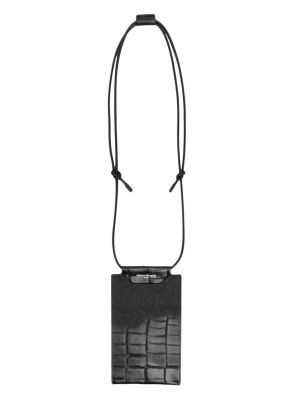 

Crocodile-embossed phone pouch, Maison Margiela Crocodile-embossed phone pouch
