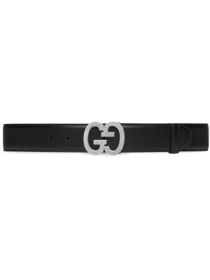 

GG buckle leather belt, Gucci GG buckle leather belt