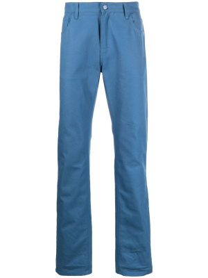 

Logo plaque straight-leg trousers, Raf Simons Logo plaque straight-leg trousers