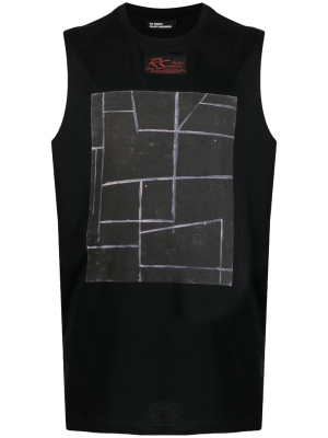 

Abstract-print cotton vest, Raf Simons Abstract-print cotton vest