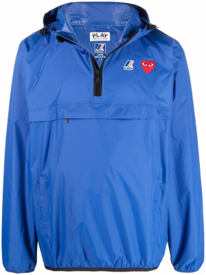 

X K-Way pullover hooded windbreaker, Comme Des Garçons Play X K-Way pullover hooded windbreaker