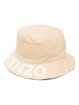 

Reversible logo-print buckle hat, Kenzo Reversible logo-print buckle hat