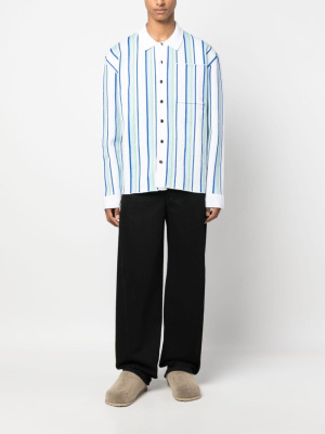 

La Chemise Maille long-sleeve polo shirt, Jacquemus La Chemise Maille long-sleeve polo shirt