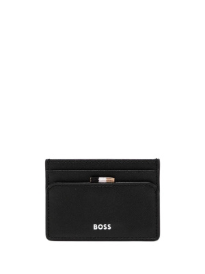 

Logo-embroidered cardholder, BOSS Logo-embroidered cardholder