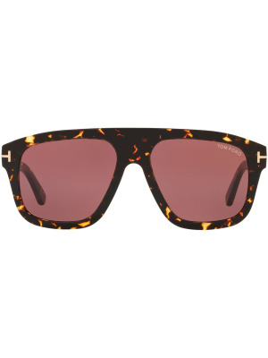 

Tortoiseshell-effect oversize-frame sunglasses, TOM FORD Eyewear Tortoiseshell-effect oversize-frame sunglasses