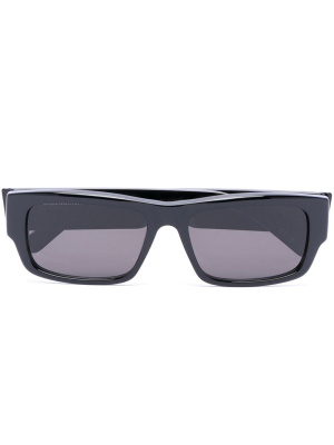 

Logo-arm slim sunglasses, Balenciaga Eyewear Logo-arm slim sunglasses