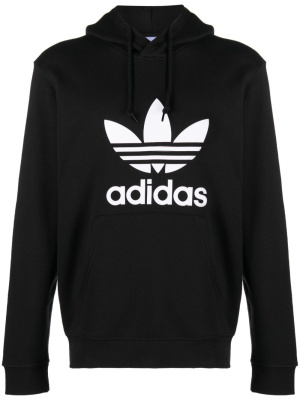 

Logo-print cotton hoodie, Adidas Logo-print cotton hoodie