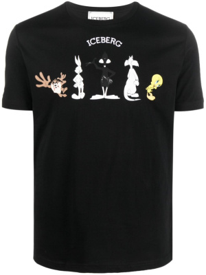 

X Looney Tunes cartoon-print T-shirt, Iceberg X Looney Tunes cartoon-print T-shirt