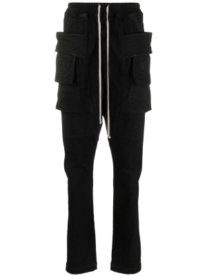 

Creatch cotton-blend cargo trousers, Rick Owens DRKSHDW Creatch cotton-blend cargo trousers