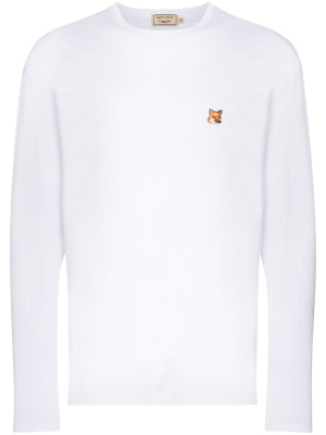 

Long sleeve fox patch T-shirt, Maison Kitsuné Long sleeve fox patch T-shirt