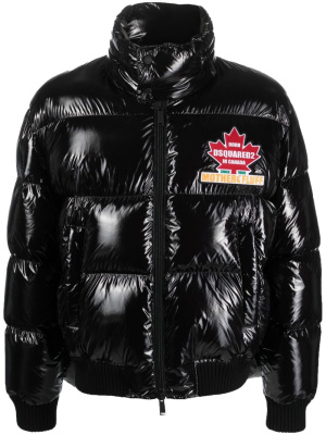 

Patent-finish padded jacket, Dsquared2 Patent-finish padded jacket