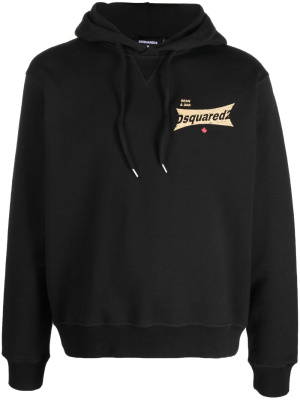 

Logo-print cotton hoodie, Dsquared2 Logo-print cotton hoodie