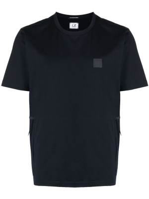 

Logo-patch decorative zip-detail T-shirt, C.P. Company Logo-patch decorative zip-detail T-shirt